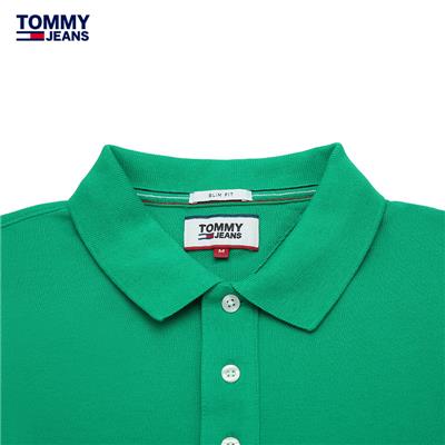 TOMMY JEANS 男裝201春季 棉質簡約純色短袖POLO衫-DM0DM00488OS