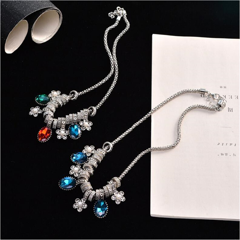 (Buy Three for One) Decorative Necklace Accessories Wholesale All-Match Simple Pendant Clavicle Chain Short Sweater Chain Women