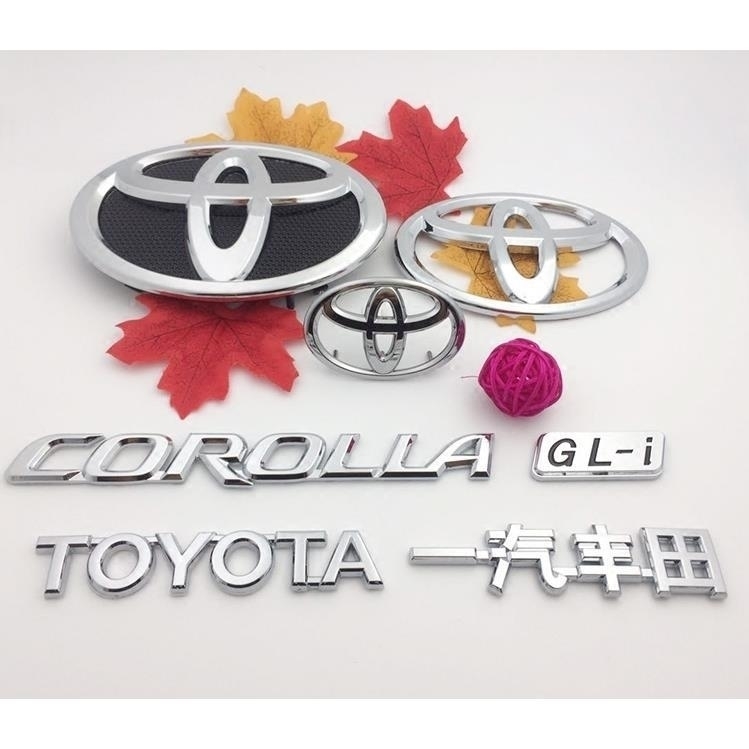 丰田车标丰田卡罗拉车标字母标corolla一汽丰田toyota中网标前标