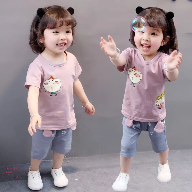 童裝男童短袖套裝新款0女寶寶嬰兒童衣服兩件套1-2-3-4歲半夏裝潮