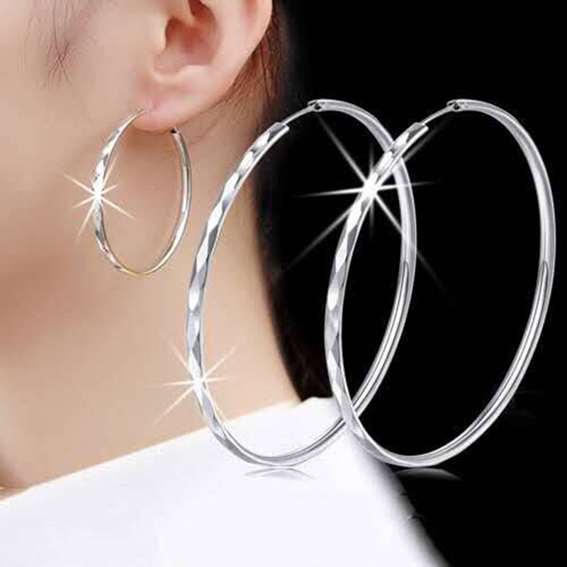 [anti allergy] exaggerated big earrings earrings female net red student temperament long circle earrings earrings earrings earrings earrings earrings